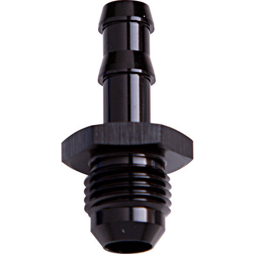 Aeroflow 3/8'' BARB TO -6AN ADAPTER BLACK MALE 3/8'' TO MALE -6AN