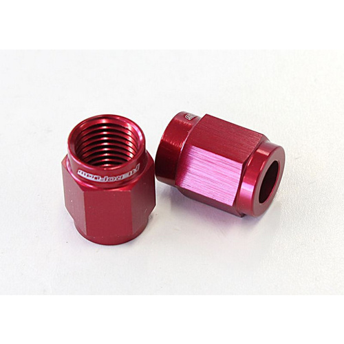 Aeroflow TUBE NUT -3AN TO 3/16'' TUBE RED -3AN TO 3/16'' HARD LINE