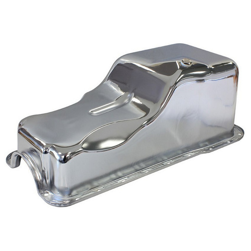 Aeroflow STOCK OIL PAN FORD 289-302W FRONT SUMP CHROME