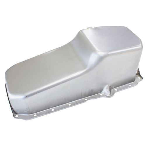 Aeroflow STOCK OIL PAN SBC LATE '86 ON RH/SIDE DIPSTICK RAW