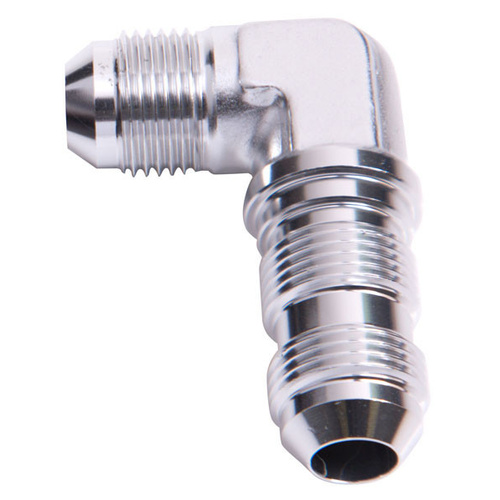 Aeroflow 90 DEG BULKHEAD -8AN SILVER BULKHEAD NUT SEPERATE
