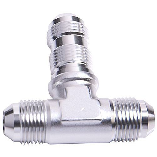 Aeroflow BULKHEAD TEE -10AN SILVER BULKHEAD ON SIDE