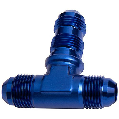 Aeroflow BULKHEAD TEE -12AN BLUE BULKHEAD ON SIDE