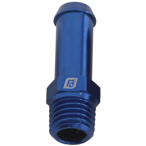 Aeroflow MALE 1/16'' NPT TO 1/4'' BARB BLUE STRAIGHT MALE TO MALE