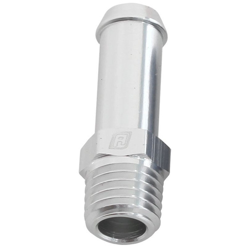 Aeroflow MALE 1/16'' NPT TO 1/4'' BARB SILVER STRAIGHT MALE TO MALE