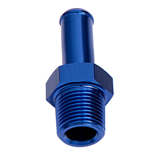 Aeroflow MALE 1/2'' NPT TO 3/8'' BARB BLUE STRAIGHT MALE TO MALE