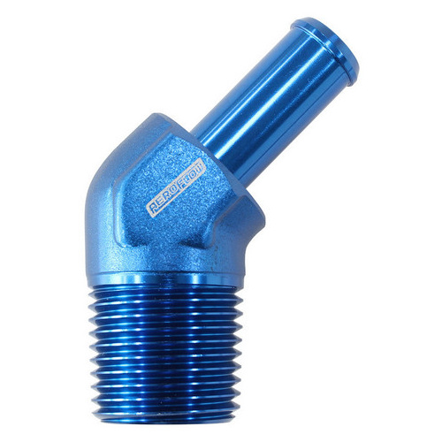Aeroflow 45 DEG 3/8'' NPT TO -10 100/450SERIES HOSE BLUE SUIT BRAIDED