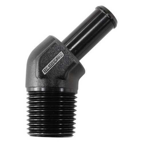 Aeroflow 45 DEG 3/8'' NPT TO -10 100/450SERIES HOSE BLACK SUIT BRAIDED