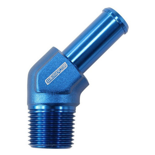 Aeroflow 45 DEG 3/8'' NPT TO -8 100/450 SERIES BRIADED HOSE AN SIZE
