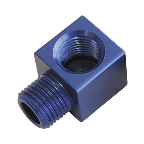 Aeroflow 90 DEG MALE TO F/MALE 1/8'' BLUE ADAPTER TIGHT RADIUS