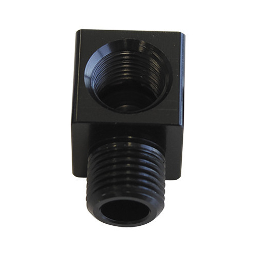 Aeroflow 90 DEG MALE TO F/MALE 1/8'' BLACK ADAPTER TIGHT RADIUS