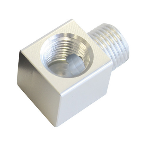 Aeroflow 90 DEG MALE TO F/MALE 1/8'' SILVER ADAPTER TIGHT RADIUS