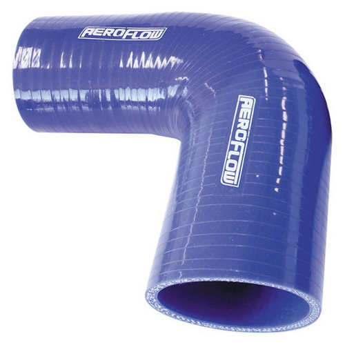 Aeroflow Silicone Hose Reducer 90 Deg; Blue I.D 2.00-1.75'' 51-45mm 4.5mm 125mm