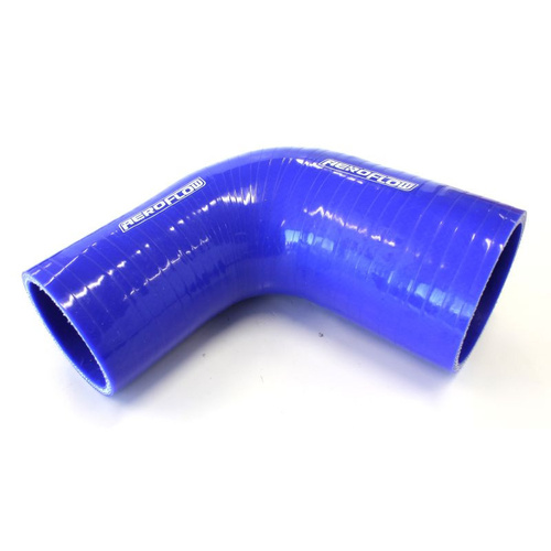 Aeroflow Silicone Hose Reducer 90 Deg; Blue I.D 2.75-2.00'' 70-50.8mm 5.3mm 125mm