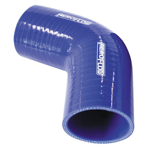 Aeroflow Silicone Hose 67 Deg; Blue I.D 4.00'' 90mm Wall 5.3mm 125mm Leg AF 9008-400