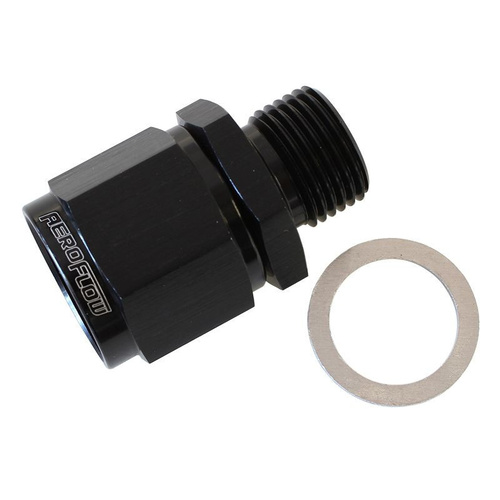 Aeroflow M18 X 1.5 TO -10 FEMALE SWIVELBLACK WASHER SEAL
