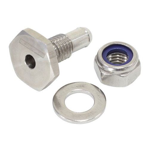 Aeroflow stainless steel soft hose vac port adapter
