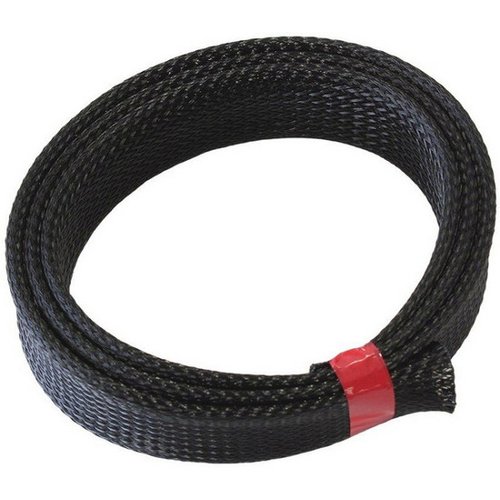 Aeroflow 1'' 1 METER HEAT FLEX BRAID BLACK TIGHT WEAVE HIGH COVERAG