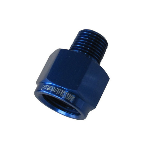 Aeroflow NPT PIPE REDUCER 1/8'' TO 1/4'' BLUE 1/8'' MALE TO 1/4'' FEMALE