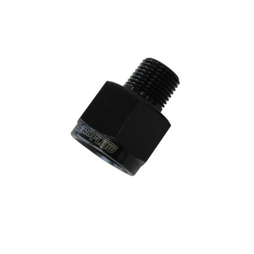 Aeroflow NPT PIPE REDUCER 1/8'' TO 1/4'' BLACK 1/8'' MALE TO 1/4'' FEMALE