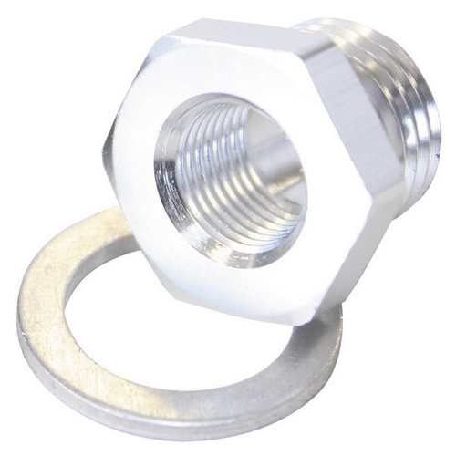 Aeroflow M14X1.5 PIPE REDUCER TO F/MALE1/8'' NPT SILVER