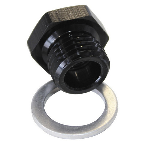 Aeroflow M18X1.5 PIPE REDUCER TO F/MALE1/8'' NPT BLACK