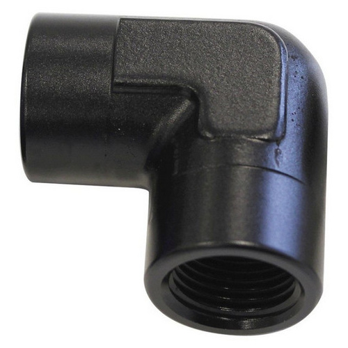 Aeroflow 90 Deg Female - Female Elbow 1/8 NPT Black