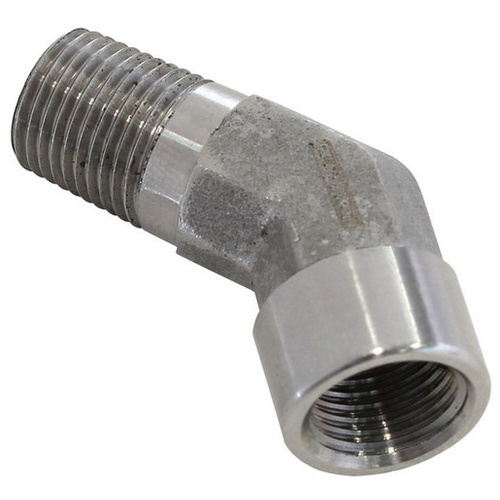 Aeroflow 45 Deg Female - Male Elbow 1/8NPT STAINLESS STEEL