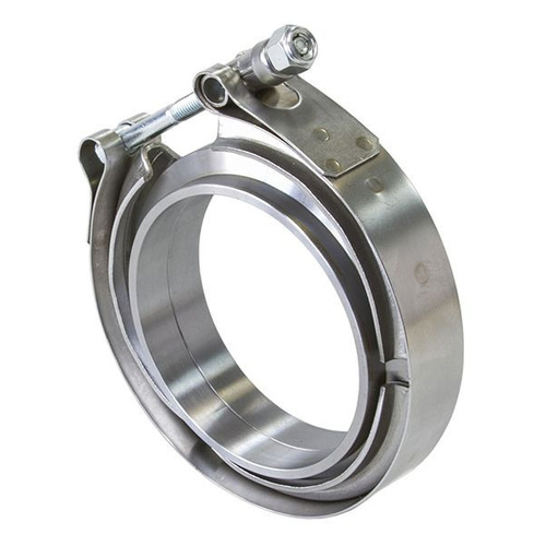 Aeroflow 4'' V BAND CLAMP KIT 2 X WELD RINGS & 1 X STAINLESS CLAMP