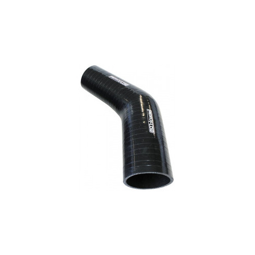 Aeroflow Silicone Hose Reducer 45 Deg; Black I.D 2.50-2.00'' 63-51mm 5.3mm 140mm