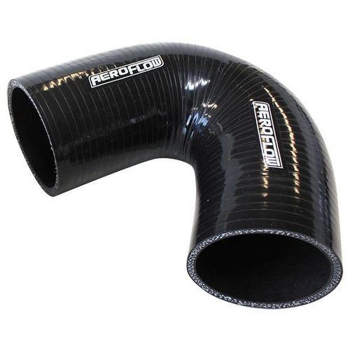 Aeroflow Silicone Hose 135 Deg; Black I.D 3.00'' 76mm Wall 5.3mm 100mm Leg
