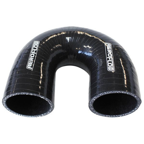 Aeroflow Silicone Hose 180 Deg; Black I.D 2.50'' 63mm Wall 5.3m 100mm Leg