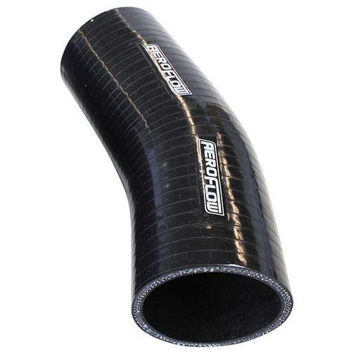 Aeroflow Silicone Hose 23 Deg; Black I.D 3.25'' 82mm Wall 5.3mm 125mm Leg