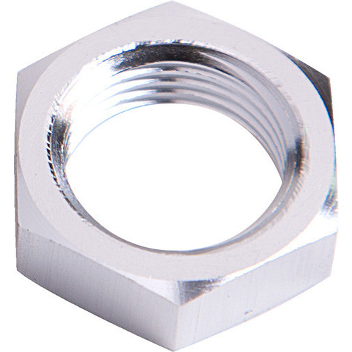 Aeroflow BULKHEAD NUT -8AN SILVER SINGLE NUT