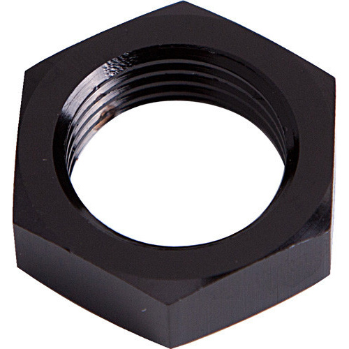 Aeroflow BULKHEAD NUT -12AN BLACK SINGLE NUT