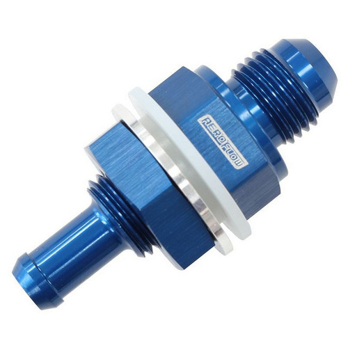 Aeroflow -6AN BULKHEAD FITTING W/ 5/16''BARB FOR PUSH ON HOSE
