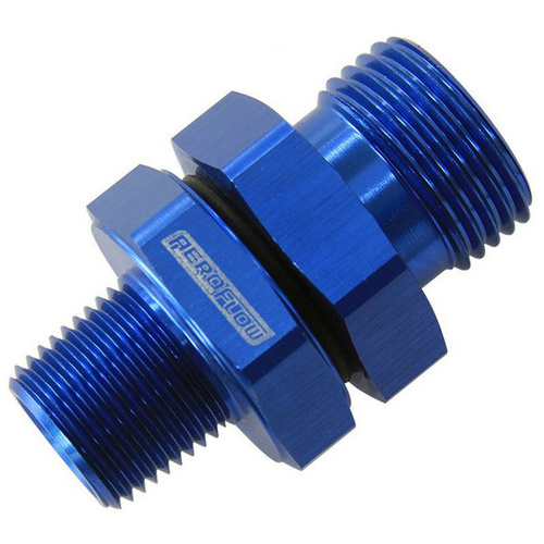 Aeroflow -10 ORB TO 3/8'' NPT COUPLER BLUE -10 ORB TO 3/8''