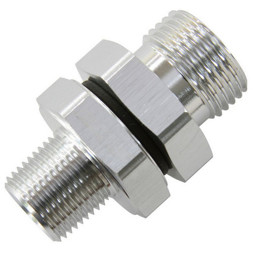 Aeroflow -10 ORB TO 3/8'' NPT COUPLER SILVER -10 ORB TO 3/8''
