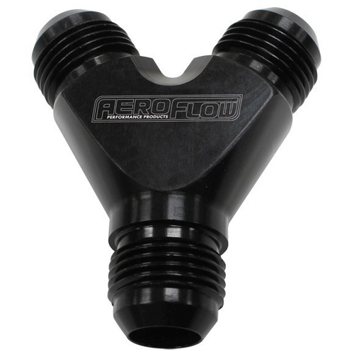 Aeroflow Y BLOCK -12AN BLACK 3X -12AN