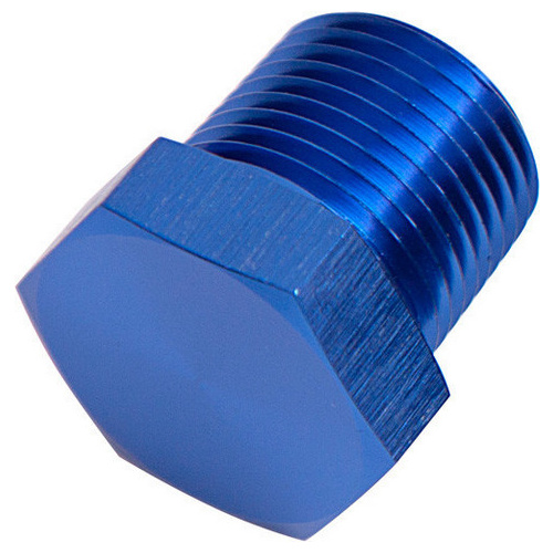 Aeroflow NPT HEX HEAD PLUG 3/8'' NPT BLUE 3/8'' NPT