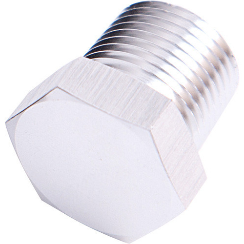 Aeroflow NPT HEX HEAD PLUG 1'' NPT SILVER 1'' NPT