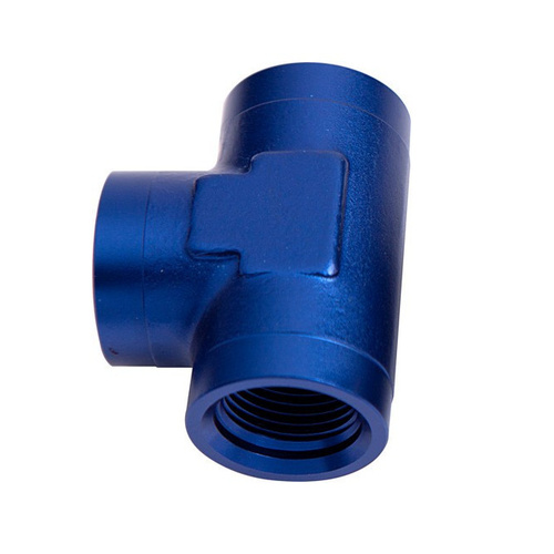 Aeroflow FEMALE TEE -16 ORB BLUE 3X -16 ORB PORTS