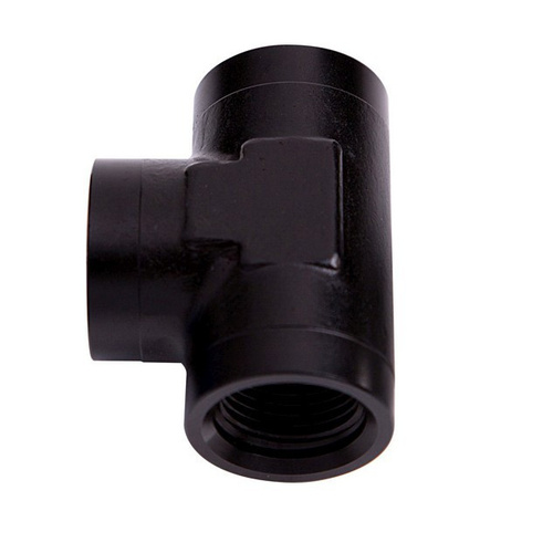 Aeroflow FEMALE TEE -20 ORB BLACK 3X -20 ORB PORTS