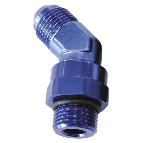 Aeroflow MALE -8 ORB 45 TO -8AN MALE BLUE FULL SWIVEL