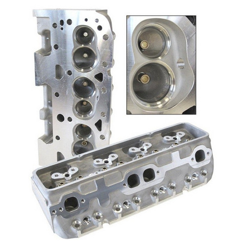 Aeroflow SBC 200cc ALUMINIUM HEADS BARE64cc 2.02''/1.60'' VALVES PAIR