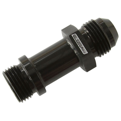 Aeroflow -12ORB TO MALE -12AN EXTENSIONBLACK 1.5'' LONG EXTENSION