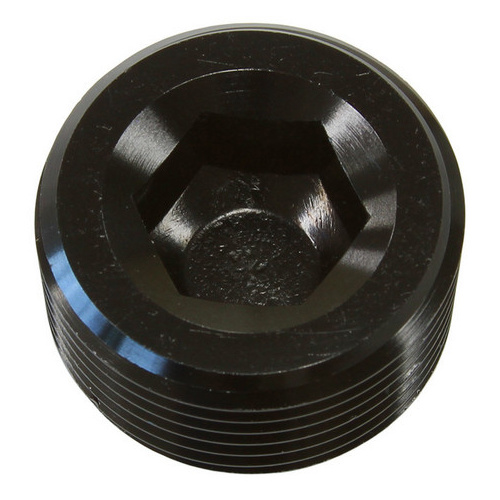 Aeroflow 1/8'' NPT PORT PLUG STEEL BLACKCOATED