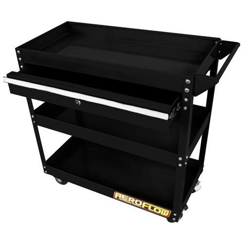 Aeroflow WORKSHOP TROLLEY 3 TIER WITH LOCKABLE DRAWER