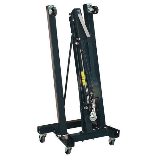 Aeroflow 2 TONNE ENGINE HOIST CRANE FOLDABLE BLACK HEAVY DUTY