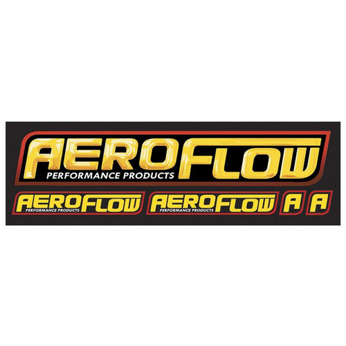 Aeroflow AEROFLOW SMALL PROMO STICKER 105MM X 25MM / 4-1/8'' X 1''